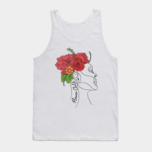 Flower Child Portrait Tank Top